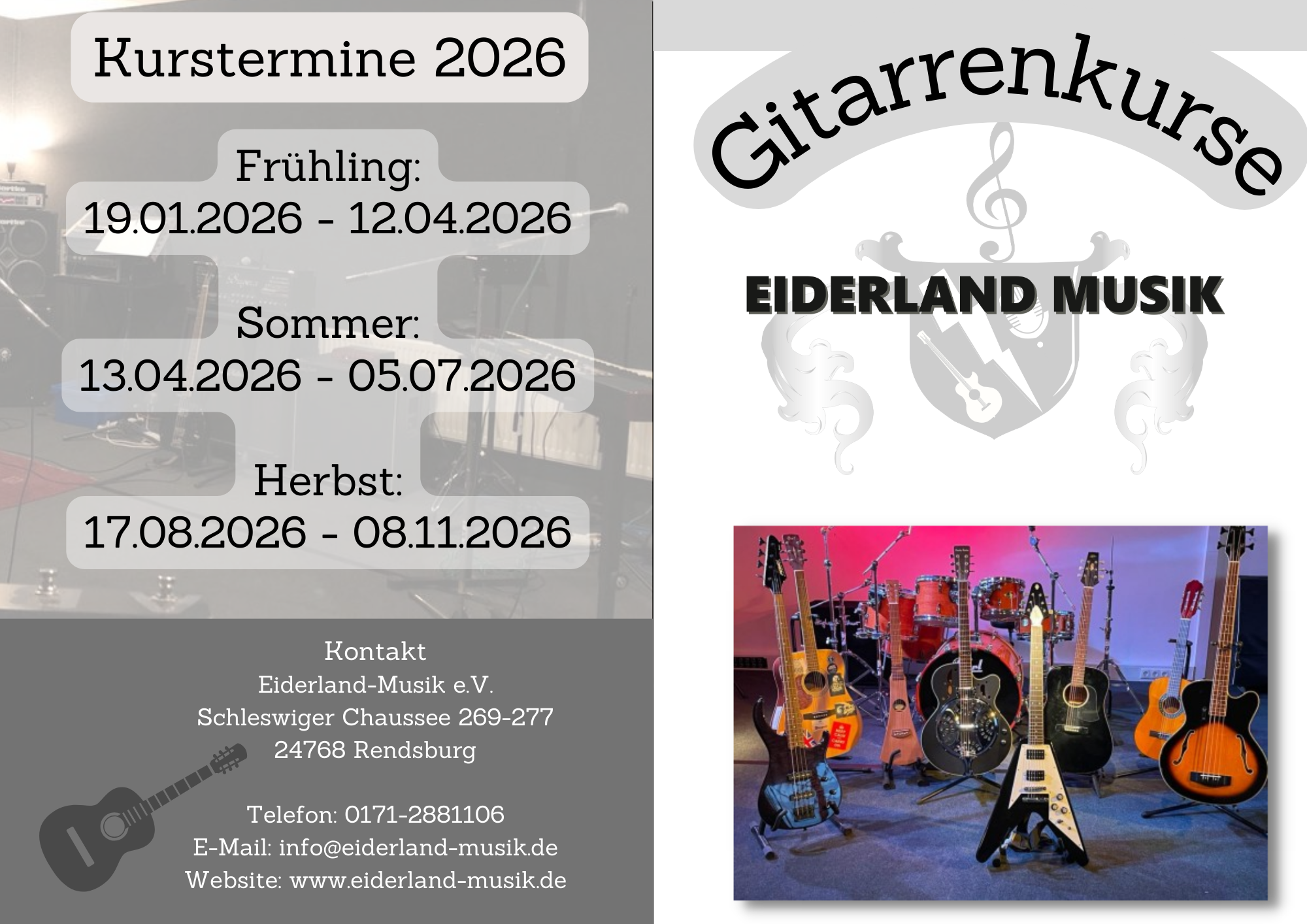 Gitarren Grundkurs - Eiderland-Musik e.V.